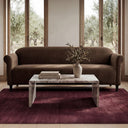 Dark Brown Faux Mohair