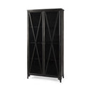 Mercana Poppy 37.8" x 15" x 74" Iron Display Cabinet