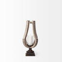 Mercana Brillion 7.5" x 7.3" x 16.9" Solid Wood Candle Holder