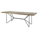 Mercana Papillion 84" x 40" x 30" Metal Dining Table