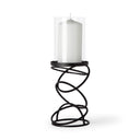 Mercana Omega 4.8" x 4.8" x 13.5" Glass Candle Holder
