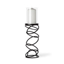 Mercana Omega 4.8" x 4.8" x 17.3" Glass Candle Holder
