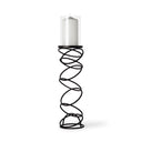 Mercana Omega 4.8" x 4.8" x 21.3" Glass Candle Holder