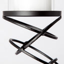 Mercana Omega 4.8" x 4.8" x 21.3" Glass Candle Holder
