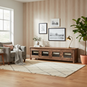 Mercana Wilton 76" x 19" x 20" Solid Wood Media Unit