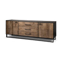 Mercana Alvin 82" x 20" x 30" Solid Wood Sideboard