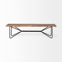 Mercana Papillion 66" x 16" x 17.8" Solid Wood Bench