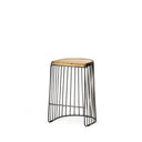 Mercana Seagram 20" x 18" x 25.6" Solid Wood Stool