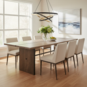 Mercana Ledger 84" x 38" x 30" Solid Wood Dining Table
