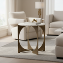 Mercana Reinhold 20" x 20" x 21" Metal Side Table