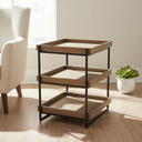 Mercana Trey 20" x 20" x 26" Solid Wood Side Table