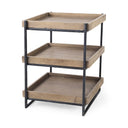 Mercana Trey 20" x 20" x 26" Solid Wood Side Table