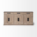 Mercana Braxton 81.5" x 18.5" x 36" Solid Wood Sideboard