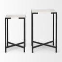Mercana Lucas 15" x 15" x 24" Metal Side Table
