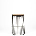 Mercana Seagram 20" x 18" x 25.6" Solid Wood Stool