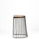 Mercana Seagram 20" x 18" x 25.6" Solid Wood Stool