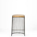 Mercana Seagram 20" x 18" x 25.6" Solid Wood Stool