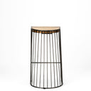 Mercana Seagram 20" x 18.5" x 30.5" Metal Stool