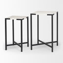 Mercana Lucas 15" x 15" x 24" Metal Side Table