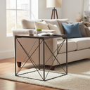 Mercana Trestman 24" x 24" x 22.5" Metal Side Table