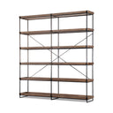 Mercana Trey 80" x 16" x 87.5" Iron Wall Shelf