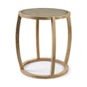Mercana Hubbard 22" x 22" x 26.2" Glass Side Table