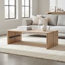 Mercana San 48" x 30.5" x 16" Solid Wood Coffee Table