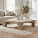 Mercana McArthur 48" x 48" x 14" Solid Wood Coffee Table