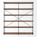 Mercana Trey 80" x 16" x 87.5" Iron Wall Shelf