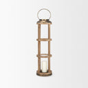 Mercana Andy 8.3" x 8.3" x 34.8" Solid Wood Lantern