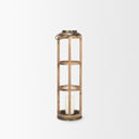 Mercana Andy 8.3" x 8.3" x 34.8" Solid Wood Lantern