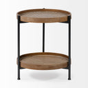 Mercana Kade 16.9" x 16.9" x 18.9" Solid Wood Side Table