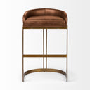 Mercana Hollyfield 20.5" x 19.7" x 32.7" Leather Stool