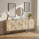 Mercana Hogarth 72" x 16" x 34" Solid Wood Sideboard