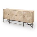 Mercana Hogarth 72" x 16" x 34" Solid Wood Sideboard