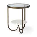 Mercana Reinhardt 20" x 20" x 24" Metal Side Table