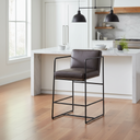 Mercana Stamford 18.7" x 22.6" x 36" Metal Stool