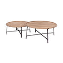 Mercana Helios 41" x 41" x 18" Solid Wood Coffee Table
