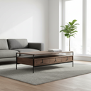 Mercana Glenn 55.8" x 30.5" x 17" Solid Wood Coffee Table