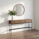 Mercana Glenn 55.5" x 14.5" x 30" Solid Wood Console Table