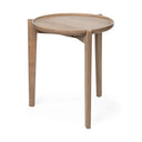 Mercana Cleaver 23.5" x 23.5" x 24" Solid Wood Side Table