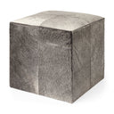 Mercana Zahavi 20" x 20" x 20" Leather Ottoman