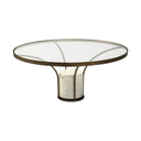 Mercana Jacinta 36" x 36" x 16" Glass Coffee Table