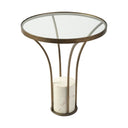 Mercana Jacinta 21" x 21" x 24" Metal Side Table