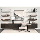 Mercana Grace 37.5" x 20" x 82" Solid Wood Wall Shelf