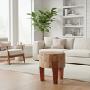 Mercana Asco 13" x 13" x 15" Solid Wood Stool