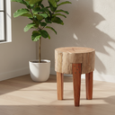 Mercana Asco 13" x 13" x 18" Solid Wood Stool
