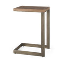 Mercana Faye 14" x 18" x 26" Solid Wood Side Table