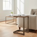 Mercana Faye 14" x 18" x 26" Solid Wood Side Table