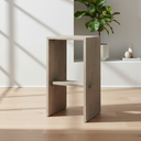 Mercana Aida 18.5" x 14" x 30" Solid Wood Stool